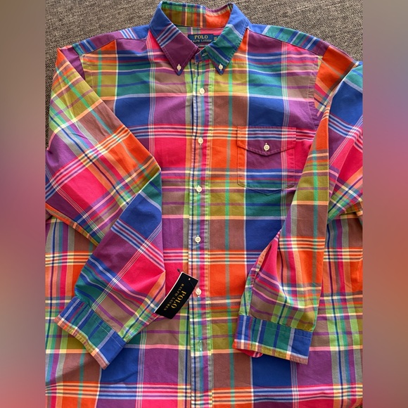 Ralph Lauren Multicolor Plaid Button Down Shirt - Picture 2 of 5